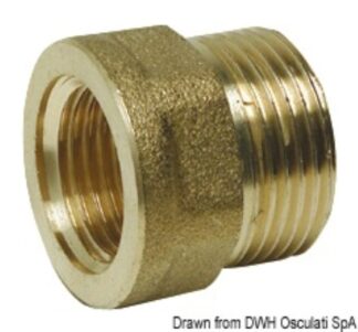 Osculati 17.272.03 Manicotto Ottone Maschio/Femmina 3/4" X 1/2" raccorderia scarichi a mare e valvole in ottone