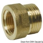 Osculati 17.272.08 Manicotto Ottone Maschio/Femmina 1"1/2 X 2" raccorderia scarichi a mare e valvole in ottone