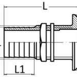 Osculati 17.323.01 Scarico A Mare Ottone 1/2" X 19 Mm raccorderia scarichi a mare e valvole in ottone