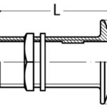 Osculati 17.324.33 Scarico Inclinato Ottone 1" raccorderia scarichi a mare e valvole in ottone