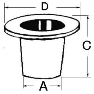 Osculati 17.394.02 Scarico A Mare Plastica 3/4" raccorderia scarichi a mare e valvole in plastica