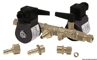 Osculati 17.406.00 Elettrorubinetto Carburante Doppio elettrovalvole