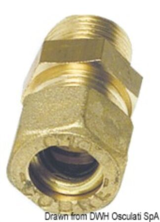 Osculati 17.408.05 Raccordo Dritto Maschio 12 Mm X 3/8" raccorderia scarichi a mare e valvole in ottone