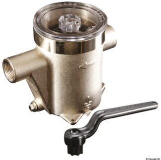 Osculati 17.641.03 Filtro Depurazione Acqua In Ottone Nichelato 1&Quot; 1/2 filtro depurazione acqua in ottone nichelato per raffreddamento motore