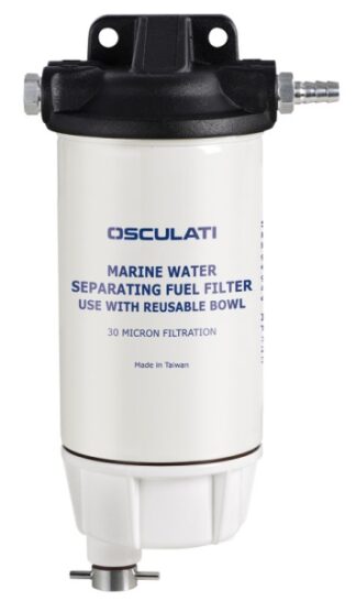 Osculati 17.661.35 Filtro Separatore Con Vaschetta In Alluminio filtri benzina e gasolio