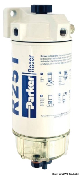 Osculati 17.675.05 Filtro Separatore Acqua/Carburante Racor 170 L/H filtri racor