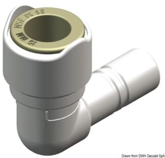 Osculati 17.815.22 Gomito A Fuso Whale raccordi rapidi o 15 mm per impianti idraulici whale