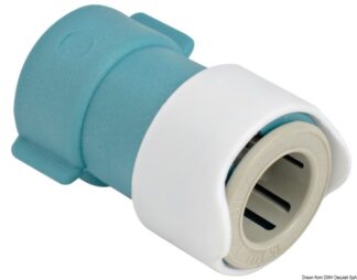 Osculati 17.815.39 Adattatore Plastica 3/8" Bsp Whale raccordi rapidi o 15 mm per impianti idraulici whale
