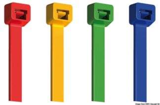 Osculati 18.049.03 Fascette Colorate 3,5X200 Mm Rosse fascette in plastica fermatubi fermacavi