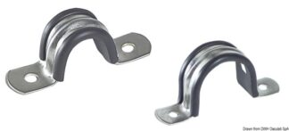 Osculati 18.040.20 Cavallotti Tubi Inox/Gomma 20 Mm fascette in plastica fermatubi fermacavi
