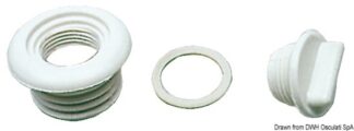 Osculati 18.636.00 Tappo Nylon Bianco tappi di scarico svuotamento pozzetto