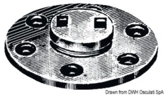 Osculati 18.537.00 Tappo Scarico Ottone Cromato 20 Mm tappi di scarico svuotamento pozzetto