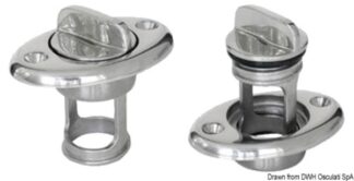 Osculati 18.538.20 Tappo Scarico Sentina Inox 43 X 64 Mm tappi di scarico svuotamento pozzetto
