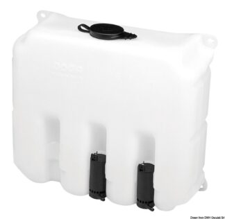 Osculati 19.106.24 Lavavetri 9,7 L 2 Pompe 24 V tergicristalli