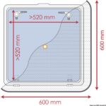 Osculati 19.366.01 Zanzariera 600 X 600 Mm oscuranti tendine ed accessori oblo
