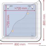 Osculati 19.366.02 Zanzariera 800 X 800 Mm oscuranti tendine ed accessori oblo