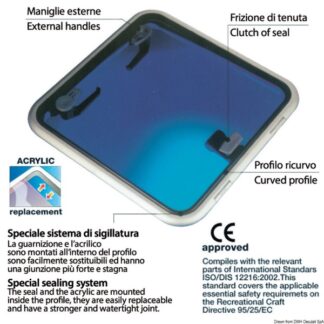 Osculati 19.410.10 Passo Uomo Lewmar Low Profile 10 oblo e passi uomo lewmar