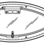 Osculati 19.511.22 Oblò Ellittico Bomar Flagship 209 X 468 Mm oblo e passi uomo bomar