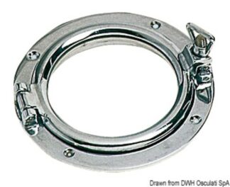 Osculati 19.697.04 Oblò Tondo Ottone Cromato 180 Mm oblo e passi uomo in ottone ed acciaio inox