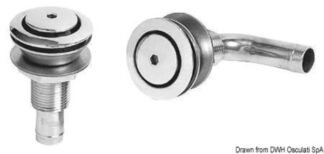 Osculati 20.272.02 Sfiato Inox 90° Testa 45 Mm sfiati carburante
