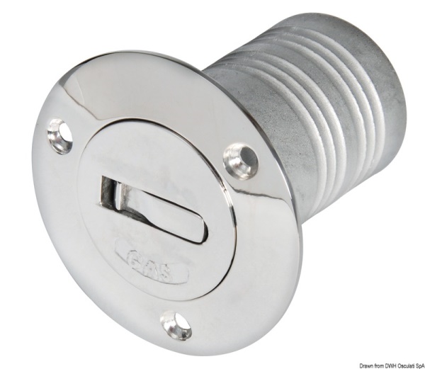 Osculati 20.367.13 Tappo Imbarco Ottone Cromato Neutro 38 Mm tappi imbarco ed accessori