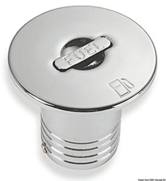 Osculati 20.667.01 Tappo Ottone Cromato A Filo Fuel 50 Mm tappi imbarco ed accessori
