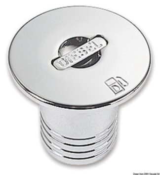 Osculati 20.667.03 Tappo Ottone Cromato A Filo Diesel 50 Mm tappi imbarco ed accessori