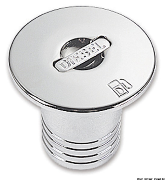 Osculati 20.667.03 Tappo Ottone Cromato A Filo Diesel 50 Mm tappi imbarco ed accessori