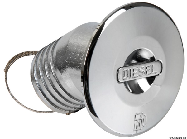 Osculati 20.667.11 Tappo Ottone Cromato Inclinato Filo Diesel50 tappi imbarco ed accessori