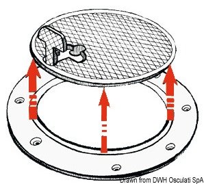 Osculati 20.844.50 Botola Ispezione Nera 315 X 270 Mm botole dispezione
