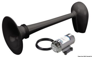 Osculati 21.440.13 Tromba Nera Omologata Rina Fino A 20 M 12 V tromba marco in ottone con compressore