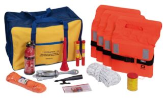 Osculati 22.412.32 Kit Marsupio 4 Persone Entro 3 Miglia, Senza Razzi altri salvagente mob man over board e accessori