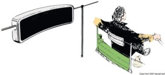 Osculati 24.292.00 Schienalino Bianco Per Battagliola copridraglie