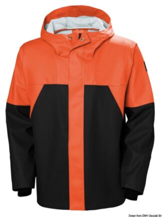 Osculati 24.500.15 Hh Storm Rain Jacket Arancio/Nero 2Xl helly hansen