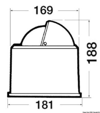Osculati 25.009.00 Bussola Riviera 5" Bw2 bussole riviera da 5 130 mm