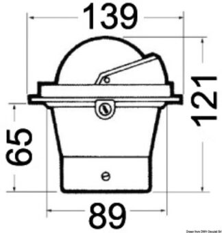 Osculati 25.014.00 Bussola Riviera 3" Bz1/Av bussole riviera da 3 80 mm