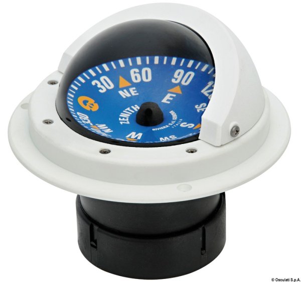 Osculati 25.014.20 Bussola Riviera 3" Bz1/Avb Blu/Bianca bussole riviera da 3 80 mm