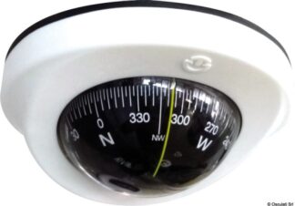 Osculati 25.040.02 Bussola Riviera 4" Astra Bas1 Bianca/Nera bussole riviera da 4 100 mm