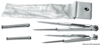 Osculati 26.142.61 Compasso Ottone Cromato 180 Mm strumenti per carteggio e inclinometro