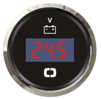 Osculati 27.321.40 Voltmetro Digitale 8/32 V Nero/Lucida strumentazione motore