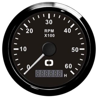 Osculati 27.325.03 Contagiri 0-6000 Rpm Nero/Nera strumentazione motore