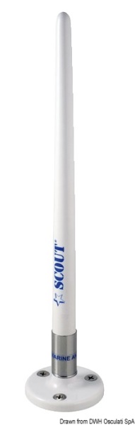 Osculati 29.128.11 Antenna Scout Am/Fm 25 Cm antenne amfm