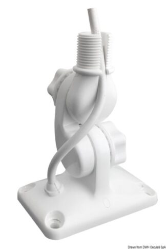 Osculati 29.135.00 Base Snodata Glomex In Nylon Rinforzato Bianca basi ed accessori per antenne vhf e radar