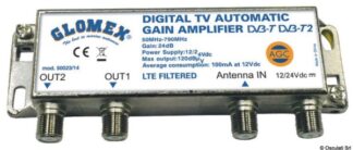 Osculati 29.142.00 Amplificatore Automatico Agc Glomex 50023/14 antenna tv omni direzionale dvb t2