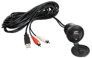 Osculati 29.530.08 Cavo Ausiliare Usb-Aux Con Frontalino Stagno autoradio barca fm bluetooth usb mp3
