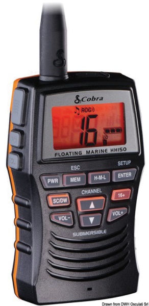 Osculati 29.661.02 Vhf Cobra Mr Hh150 Flte vhf portatili ed accessori