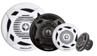 Osculati 29.741.03 Coppia Di Casse A Doppio Cono 4'' 2X30 W Bianche casse altoparlanti stereo impermeabili