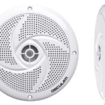 Osculati 29.742.03 Coppia Di Casse Stereo Ultra Piatte Doppio Cono Bianche 5,25 casse altoparlanti stereo impermeabili