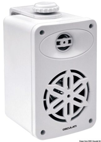 Osculati 29.746.03 Coppia Di Casse Stereo 2 Vie Per Interno Bianche 4" - 2X120w casse altoparlanti stereo impermeabili