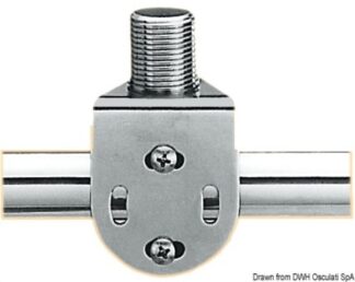 Osculati 29.862.33 Supporto Inox Per Pulpito Pergps/Vhf basi ed accessori per antenne vhf e radar